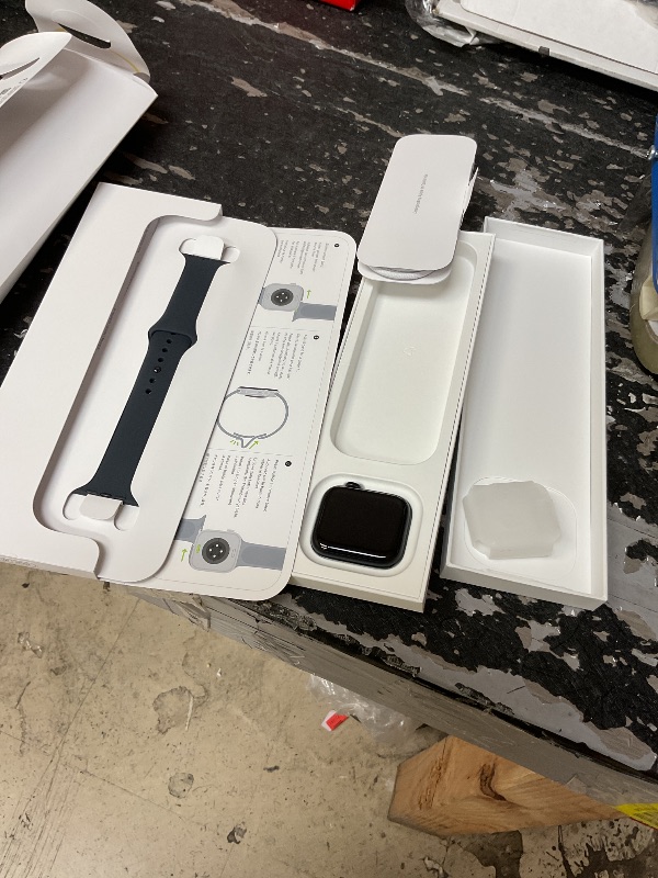Photo 1 of Apple Watch SE 3 [GPS 44mm] Smartwatch with Midnight Aluminum Case with Midnight Sport Band - M/L. Fitness and Sleep Trackers, Heart Rate Monitor, Always-On Display, Water Resistant