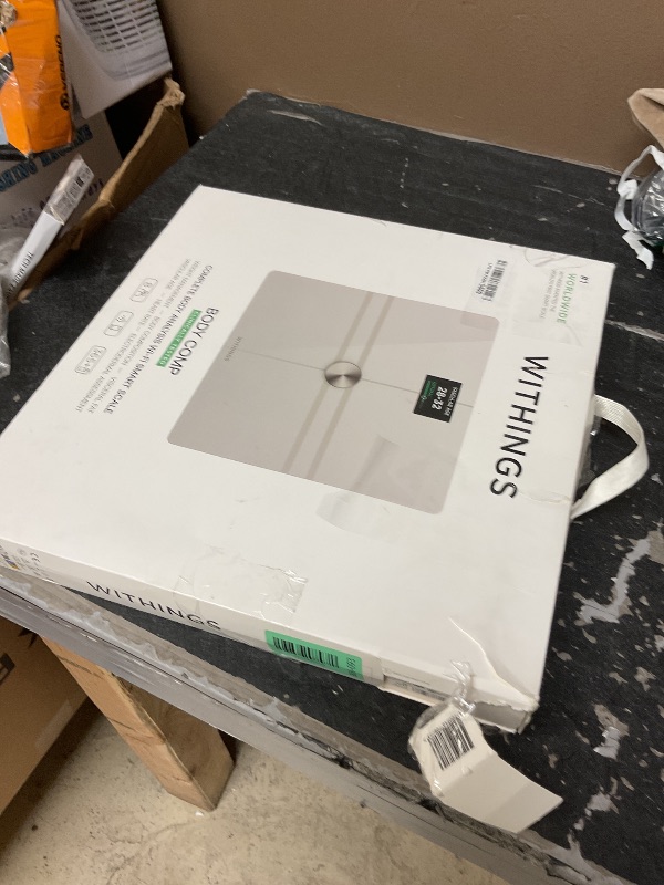 Photo 1 of WITHINGS Body Comp WLAN Smart Scales with Full Body Analysis Including Fat Content, Muscle Mass, Bone Density, Visceral Fat, Digital Personal Scales/Body Fat Scales with Bluetooth