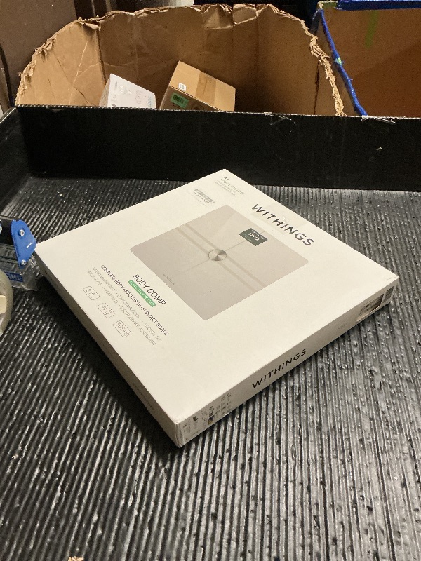 Photo 1 of WITHINGS Body Comp WLAN Smart Scales with Full Body Analysis Including Fat Content, Muscle Mass, Bone Density, Visceral Fat, Digital Personal Scales/Body Fat Scales with Bluetooth