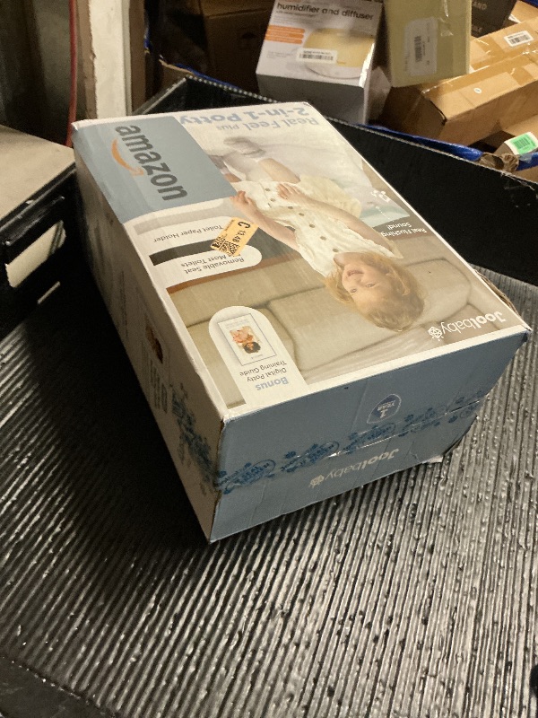 Photo 1 of Jool Baby Real Feel 2-in-1 Potty with Wipes Storage, Flushing Sounds & Disposable Liners - Realistic Toilet - Easy to Clean & Assemble (Aqua)