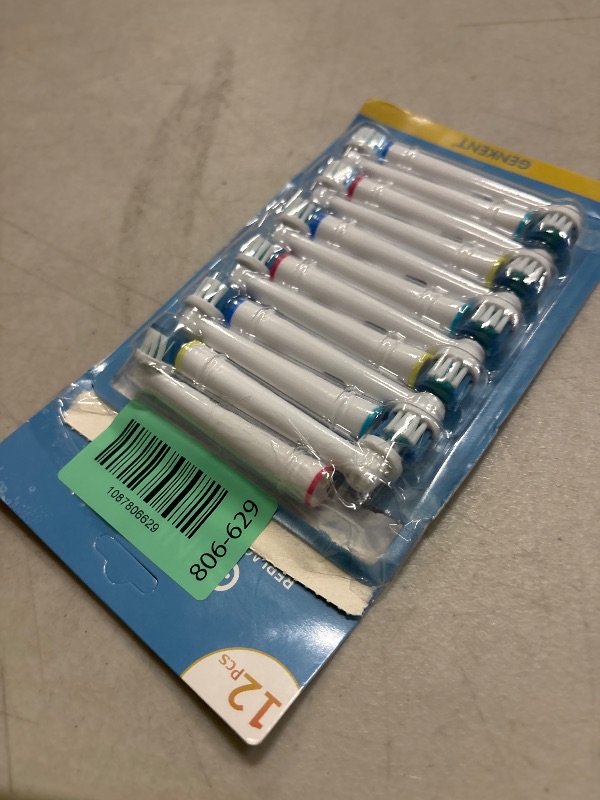 Photo 1 of Replacement Toothbrush Heads Compatible with Oral B Braun, 12 Pcs Professional Electric Toothbrush Brush Heads Compatible with Oral B Replacement Heads Refill 7000/Pro 1000/9600/500/3000