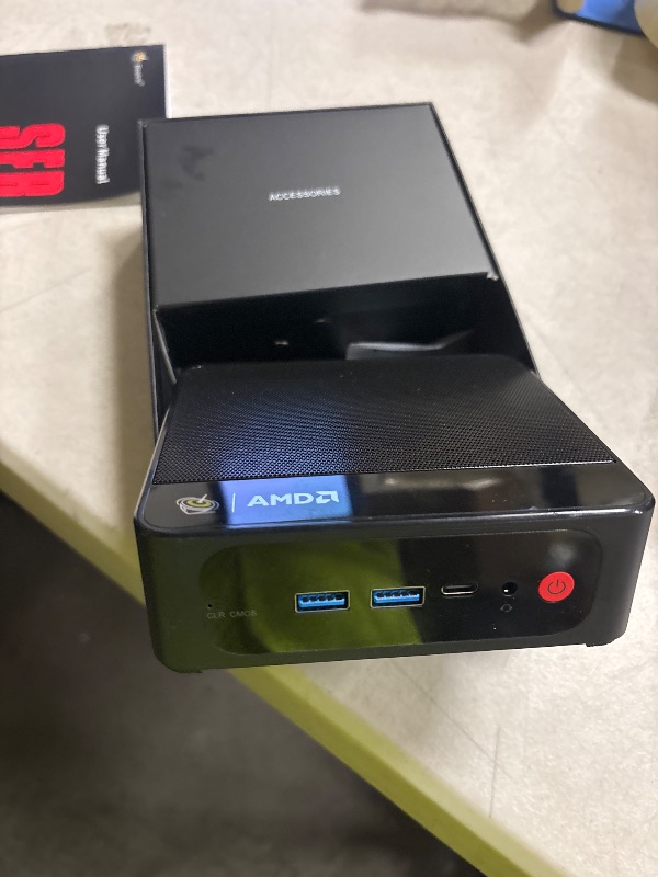 View 3 of Beelink SER5 Mini PC, AMD Ryzen 5 5500U(Up to 4.0GHz) 6C/12T, Mini Desktop Computer 16GB DDR4 RAM 480GB NVMe SSD, Mini Gaming PC 4K@60Hz Output/BT5.2/WiFi 6 for Office/Gaming/Home