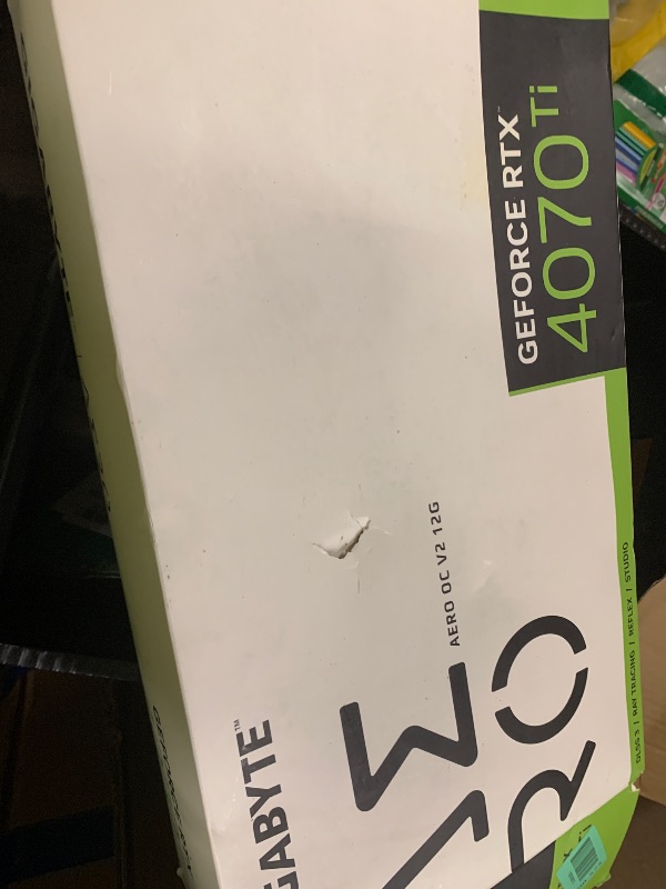 Photo 1 of Gigabyte GeForce RTX 4070 Ti AERO OC V2 12G Graphics Card, 3X WINDFORCE Fans, 12GB 192-bit GDDR6X, GV-N407TAERO OCV2-12GD Video Card