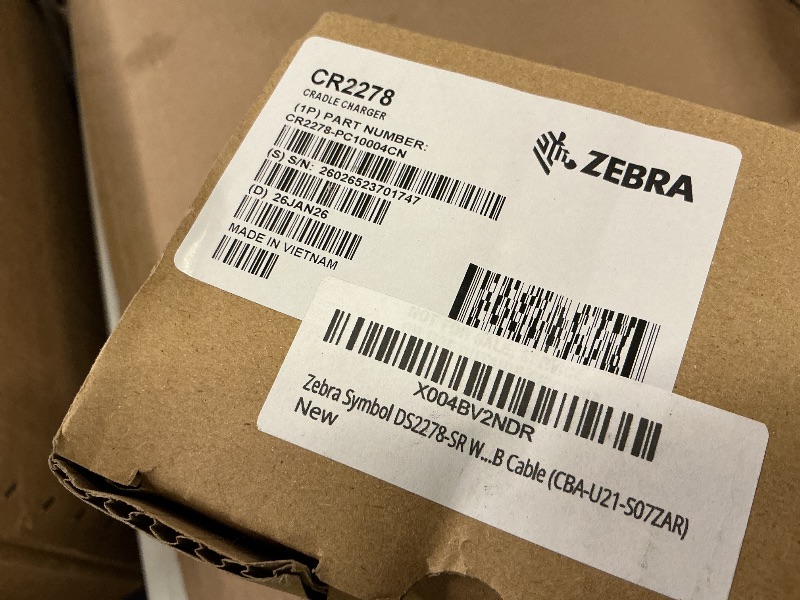 Photo 1 of Zebra Symbol DS2278-SR Wireless 2D/1D Bluetooth Barcode Scanner/Imager