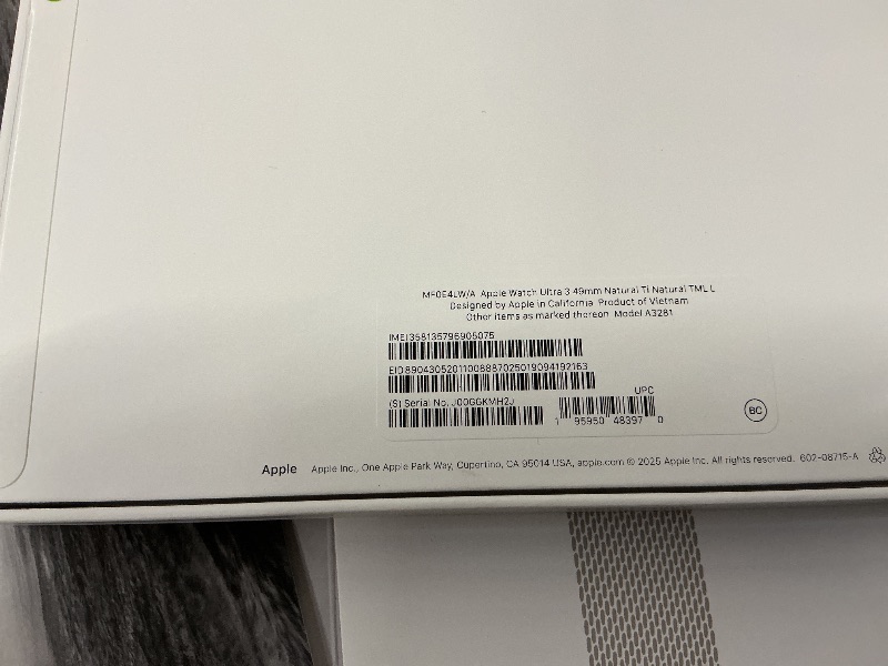 Photo 1 of Apple Watch Ultra 3 [GPS + Cellular 49mm] Running & Multisport Smartwatch w/Rugged Titanium Case w/Natural Titanium Milanese Loop - L. Satellite Communications, Advanced Health & Fitness Tracking