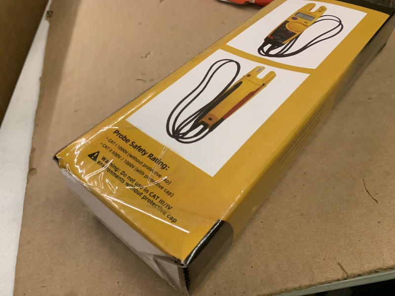 Photo 1 of T5-600 Electrical Tester Replacement for Fluke Meter, 600V Electrical Meter for AC Voltage, Current & Continuity Testing, Open Slot Amp Meter with Thin Probes, Auto Range Multimeter for Electricians