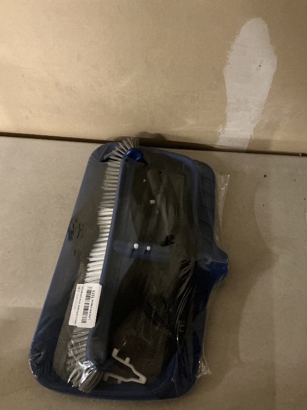 Photo 1 of Pool Brush Head & Fine Mesh Pool Skimmer Kit?17" Pool Brushes for Cleaning Pool Wall? Reinforced Frame Pool Net Leaf Skimmer Cleaning Tool with Deep Fine Nylon Mesh Net Bag for Fast Cleaning