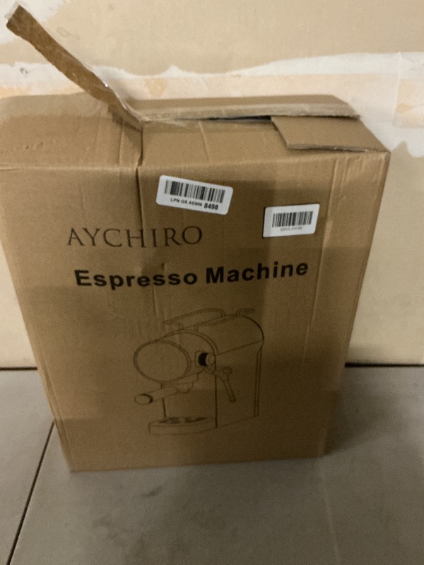 Photo 1 of AYCHIRO Semi-Automatic Espresso Machine with Milk Frother, 20 Bar Espresso Coffee Machine, Espresso Maker with Removable Water Tank & Drip Tray, Compact for Home Latte Cappuccino