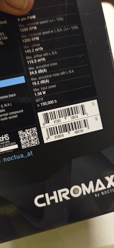 Photo 1 of Noctua Processor Cooler 15 Cm, W128290800