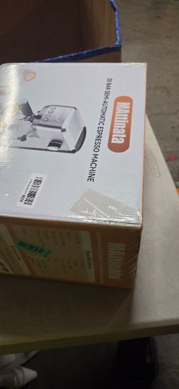 Photo 1 of MAttinata Espresso Coffee Machine, Compact Espresso Maker 20 Bar, Stainless Steel Cappuccino Machines With Steam Milk Frother For Home Barista, Office Mattino