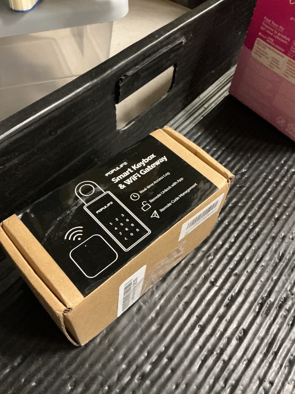 Photo 1 of WiFi Lock Box for Outside with Gateway, Remotely Control Smart Key Lock Box, Wireless Lock Box for House Key, Door Handle & Wall Mount Sturdy Alloy Lockbox IP66 Waterproof