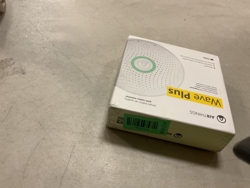 Photo 1 of Airthings 2930 Wave Plus - Radon & Air Quality Monitor, Battery Powered (CO2, VOC, Humidity, Temp, Pressure)