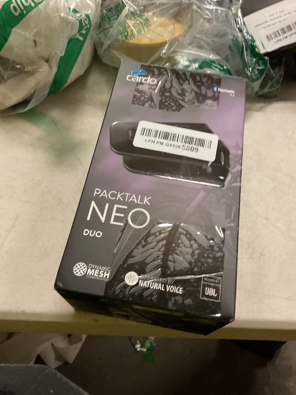 Photo 1 of Cardo Packtalk Neo Motorcycle Helmet Communication Intercom System, Waterproof, 2nd Generation Mesh - Connect Up to 15 Riders, Natural Voice Operation, 40mm High Definition Speakers - Dual Pack