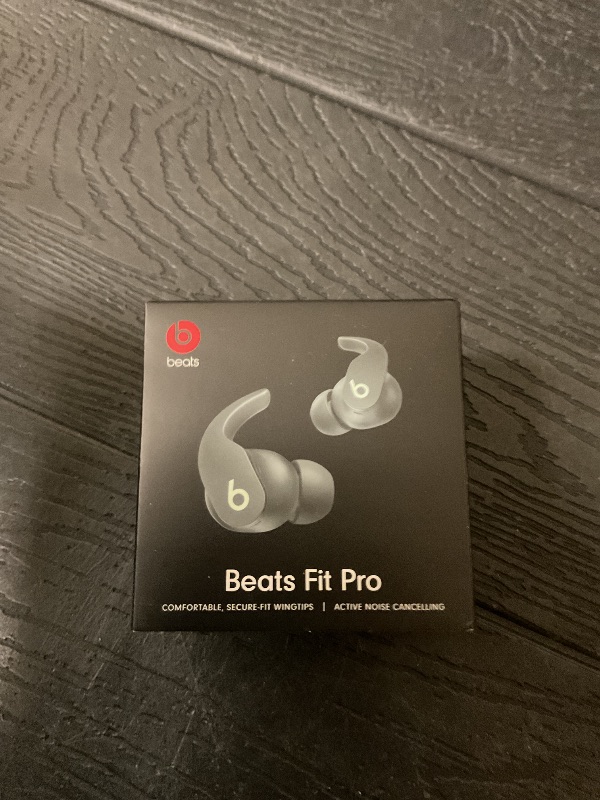 Photo 1 of Beats Fit Pro (1st Gen) - True Wireless Noise Cancelling Earbuds - Active Noise Cancelling - Sweat Resistant Earphones, Compatible with Apple & Android, Class 1 Bluetooth® - Sage Gray