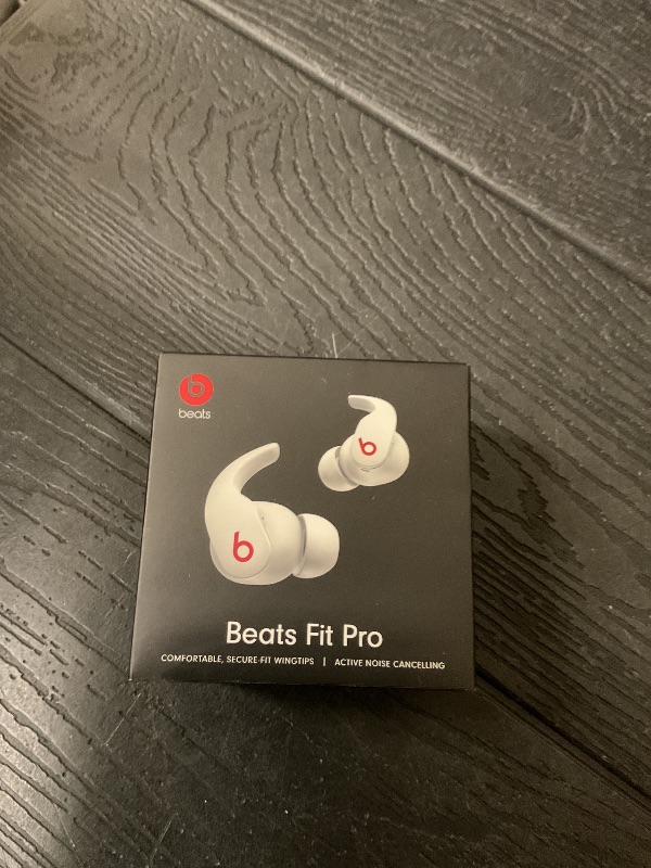 Photo 1 of Beats Fit Pro (1st Gen) - True Wireless Noise Cancelling Earbuds - Active Noise Cancelling - Sweat Resistant Earphones, Compatible with Apple & Android, Class 1 Bluetooth® - Beats White