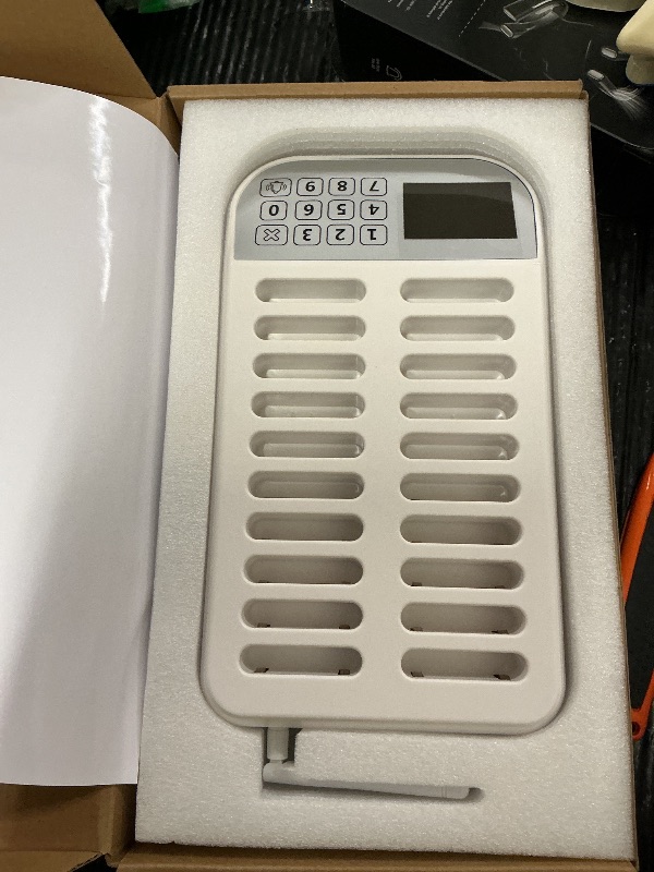 Photo 1 of LOUKIENE Wireless Restaurant Pager System, 20 Beepers, White Calling System Waiting Beepers for Queue in Restaurants Food Truck Churches Hospital Hotel Bar Eatery with Vibration Flash and Buzzer