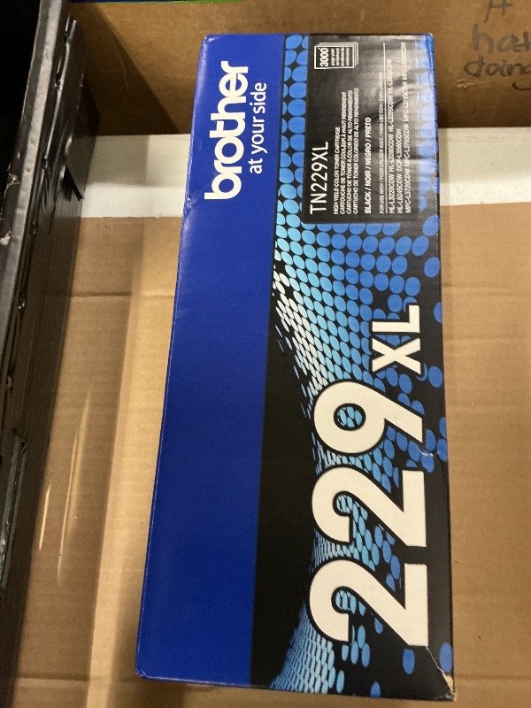 Photo 1 of Brother Genuine TN229XLBK Black High Yield Printer Toner Cartridge - Print up to 3,000 Pages(1)