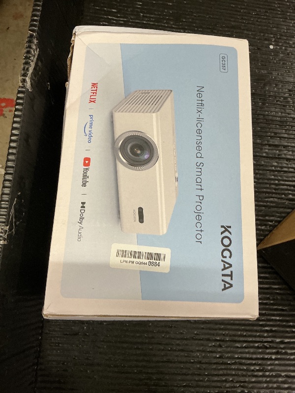 Photo 1 of Smart Projector with WiFi and Bluetooth, Proyector-4K Support Official Licensed Apps, 2000 ANSI/AI Auto Focus/50W Dolby/HDR10+/Quiet, Kogata Portable Indoor/Outdoor Movie Projector Ceiling