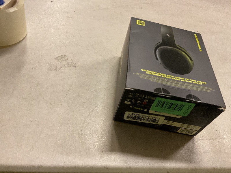 Photo 1 of Skullcandy Crusher ANC 2 Wireless Over-Ear Bluetooth Headphones with Multi-Sensory Bass, Active Noise Cancelling, Up to 60 Hours Battery, Microphone for iPhone Android - True Black