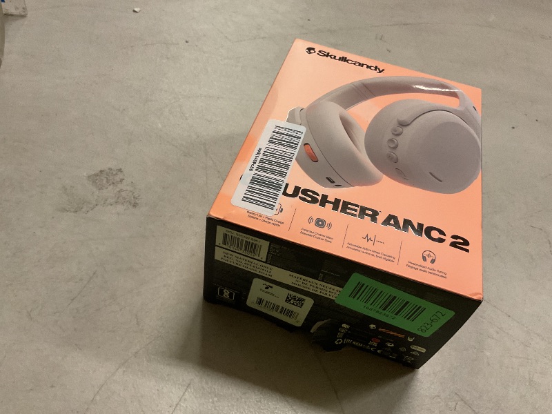 Photo 1 of Skullcandy Crusher ANC 2 Wireless Over-Ear Bluetooth Headphones with Multi-Sensory Bass, Active Noise Cancelling, Up to 60 Hours Battery, Microphone for iPhone Android - Bone