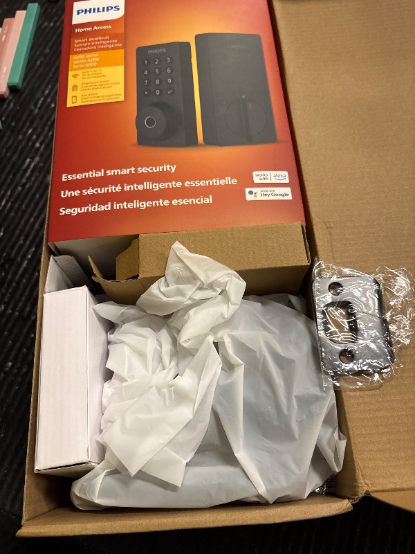 Photo 1 of Philips WiFi Keypad Door Lock with Handle, Built-in WiFi, APP Remote Control, Voice & Fingerprint Unlock, Smart Locks for Front Door with Auto Lock, Digital Front Door Lock Set, Keyless Entry Deadbolt