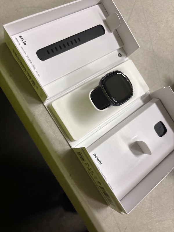 Photo 1 of Fitbit Versa 4 Fitness Smartwatch with Daily Readiness - 3-Month Google Health Premium Membership Included - GPS, 24/7 Heart Rate, 40+ Exercise Modes, Sleep Tracking - Black/Graphite