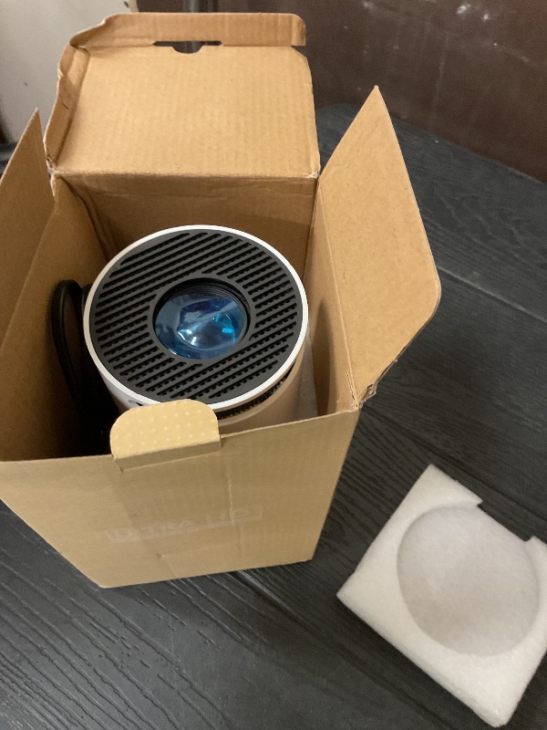 Photo 1 of Mini Projector with WiFi and Bluetooth, 4K Support Portable Movie Projector, 300 ANSI Lumen, Android 11, 220° Rotating Stand, 5W Base Speaker, Auto Vertical Keystone, HDMI/USB Compatible for Bedroom