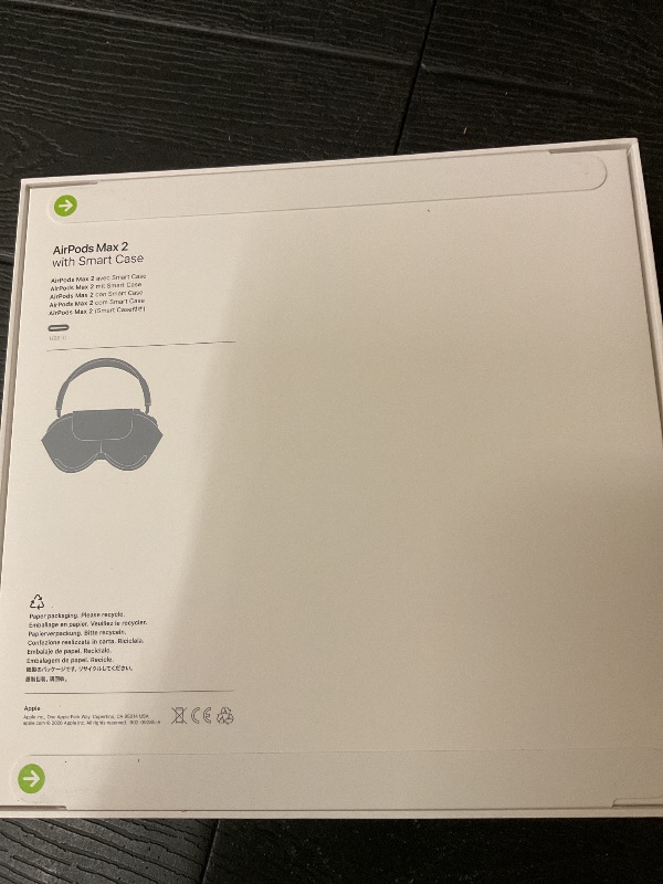 Photo 1 of Apple AirPods Max 2 Wireless Over-Ear Headphones, Active Noise Cancellation, Adaptive Audio, Personalized Spatial Audio, Live Translation, Bluetooth Headphones for iPhone – Starlight