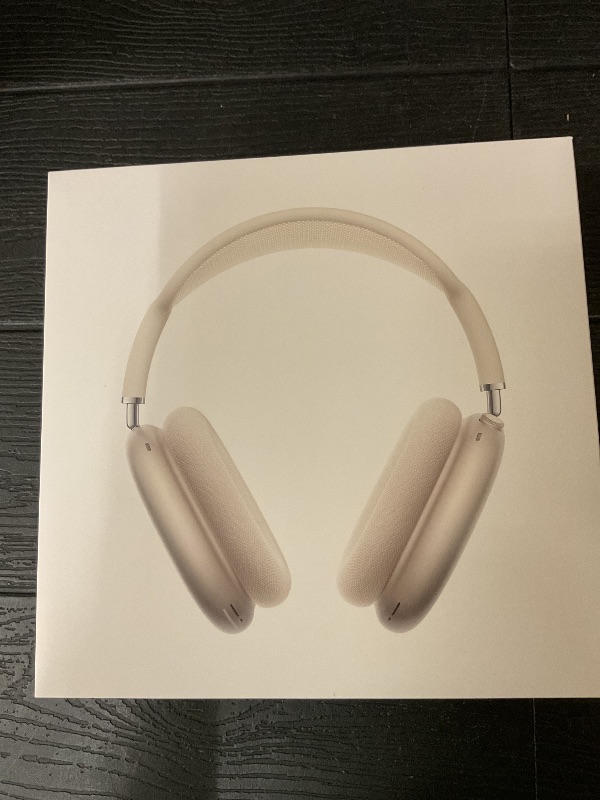 Photo 1 of Apple AirPods Max 2 Wireless Over-Ear Headphones, Active Noise Cancellation, Adaptive Audio, Personalized Spatial Audio, Live Translation, Bluetooth Headphones for iPhone – Starlight