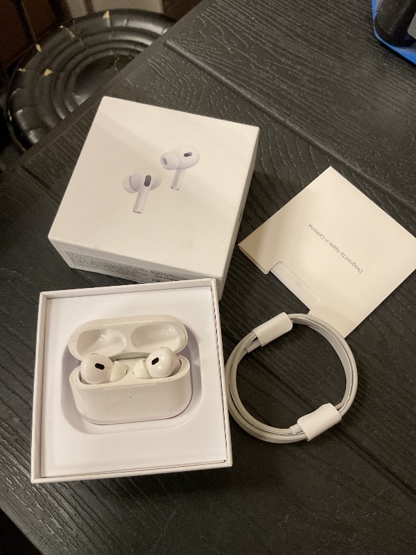 Photo 1 of HEAVILY USED***********Apple AirPods Pro (2nd generation) with MagSafe Charging Case (USB-C) (Renewed)