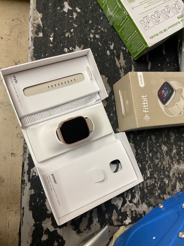 Photo 1 of Fitbit Sense 2 Advanced Health and Fitness Smartwatch with Stress and Sleep Tools - 3-Month Google Health Premium Membership Included - ECG App, SpO2, 24/7 Heart Rate, and GPS - Lunar White/Platinum