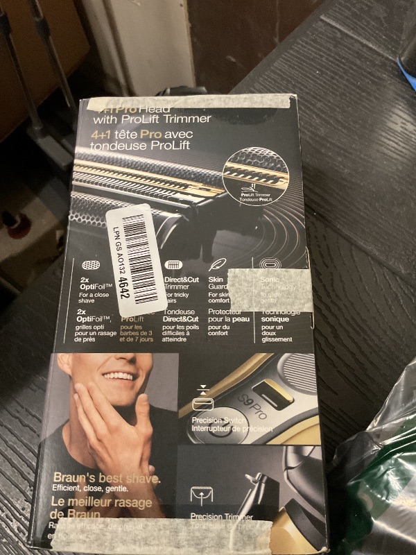 Photo 1 of Braun Series 9 Pro 9419s Electric Shaver for Men, Wet & Dry Razor, Shaving Kit with 4+1 Head with ProLift Trimmer