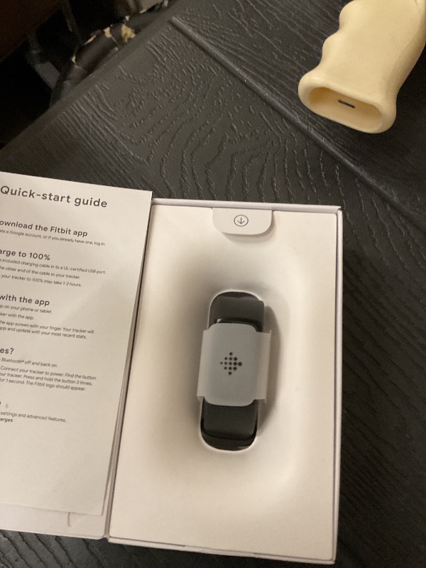 Photo 1 of Fitbit Charge 6 Fitness Tracker with Google Apps - Heart Rate on Exercise Equipment - 3-Month Google Health Premium Membership Included - Health Tools - Obsidian/Black - Small&Large Bands Included