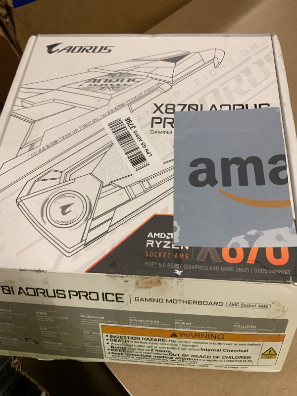 View 4 of GIGABYTE X870I AORUS PRO ICE AMD AM5 LGA 1718 Motherboard, Mini-ITX, DDR5, 2X M.2, PCIe 5.0, USB-C, WIFI7, 2.5GbE LAN, EZ-Latch, 5-Year Warranty