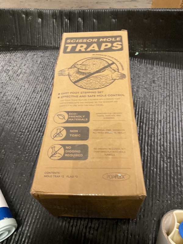 Photo 1 of Mole Trap Scissor 2 Pack, Upgraded Mole Traps for Lawns that Kill Best, Galvanized Steel Mole Killer, Step Setup