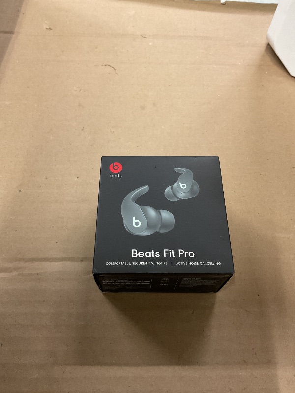 Photo 1 of FACTORY SEALED — Beats Fit Pro (1st Gen) - True Wireless Noise Cancelling Earbuds - Active Noise Cancelling - Sweat Resistant Earphones, Compatible with Apple & Android, Class 1 Bluetooth® - Sage Gray