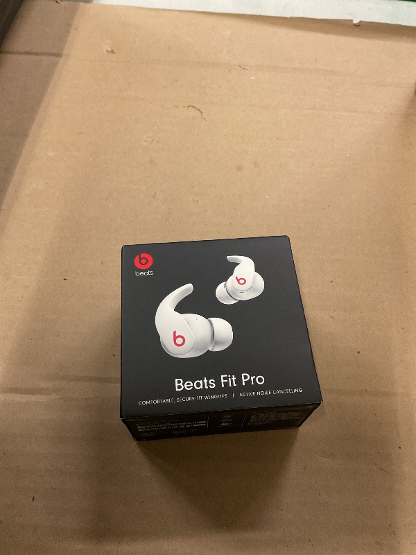 Photo 1 of FACTORY SEALED— Beats Fit Pro (1st Gen) - True Wireless Noise Cancelling Earbuds - Active Noise Cancelling - Sweat Resistant Earphones, Compatible with Apple & Android, Class 1 Bluetooth® - Beats White