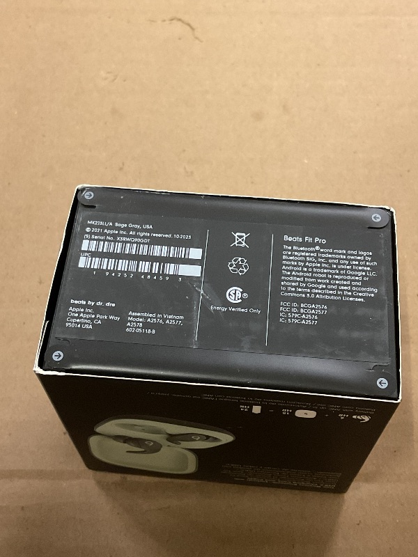 Photo 1 of FACTORY SEALED— Beats Fit Pro (1st Gen) - True Wireless Noise Cancelling Earbuds - Active Noise Cancelling - Sweat Resistant Earphones, Compatible with Apple & Android, Class 1 Bluetooth® - Sage Gray