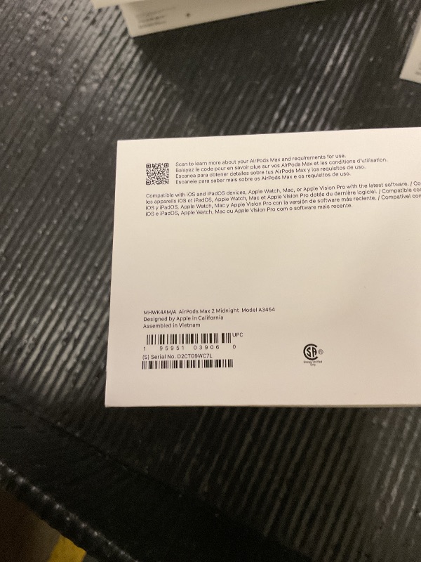 Photo 1 of FACTORY SEALED— Apple AirPods Max 2 Wireless Over-Ear Headphones, Active Noise Cancellation, Adaptive Audio, Personalized Spatial Audio, Live Translation, Bluetooth Headphones for iPhone – Midnight