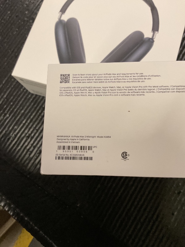 Photo 1 of FACTORY SEALED— Apple AirPods Max 2 Wireless Over-Ear Headphones, Active Noise Cancellation, Adaptive Audio, Personalized Spatial Audio, Live Translation, Bluetooth Headphones for iPhone – Midnight