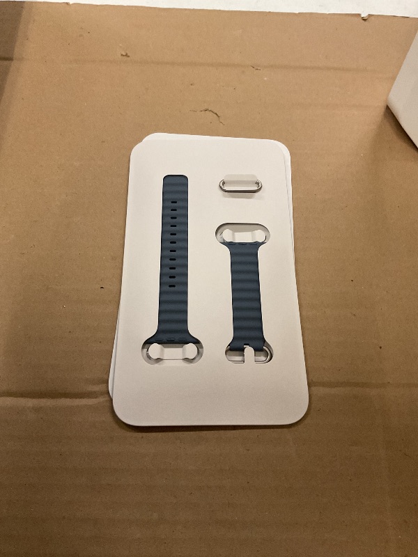 Photo 1 of Apple Watch Ultra 3 [GPS + Cellular 49mm] Running & Multisport Smartwatch w/Rugged Titanium Case w/Anchor Blue Ocean Band. Satellite Communications, Advanced Health & Fitness Tracking