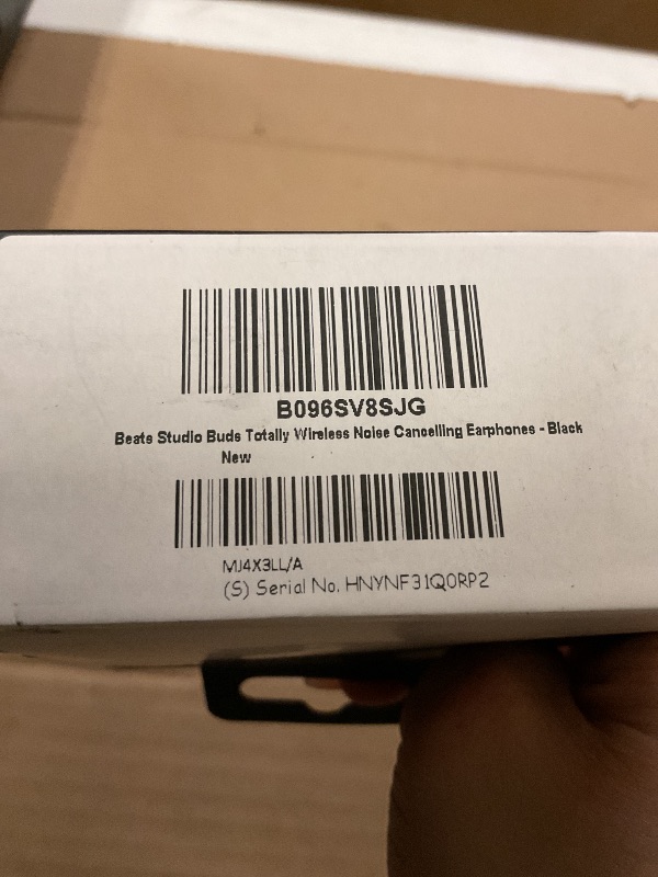 Photo 1 of FACTORY SEALED— Beats Studio Buds - True Wireless Noise Cancelling Earbuds - Compatible with Apple & Android, Built-in Microphone, IPX4 Rating, Sweat Resistant Earphones, Class 1 Bluetooth Headphones - Black