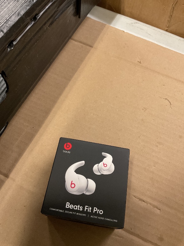 Photo 1 of Beats Fit Pro (1st Gen) - True Wireless Noise Cancelling Earbuds - Active Noise Cancelling - Sweat Resistant Earphones, Compatible with Apple & Android, Class 1 Bluetooth® - Beats White