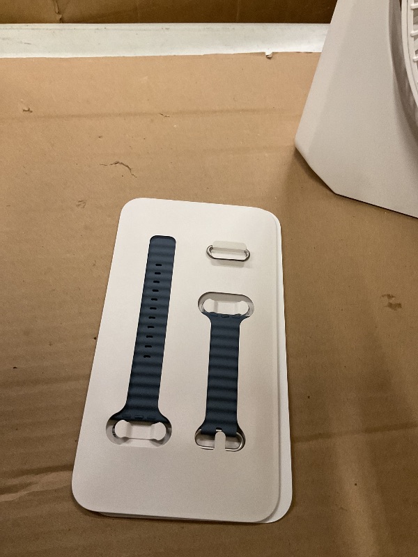 Photo 1 of Apple Watch Ultra 3 [GPS + Cellular 49mm] Running & Multisport Smartwatch w/Rugged Titanium Case w/Anchor Blue Ocean Band. Satellite Communications, Advanced Health & Fitness Tracking