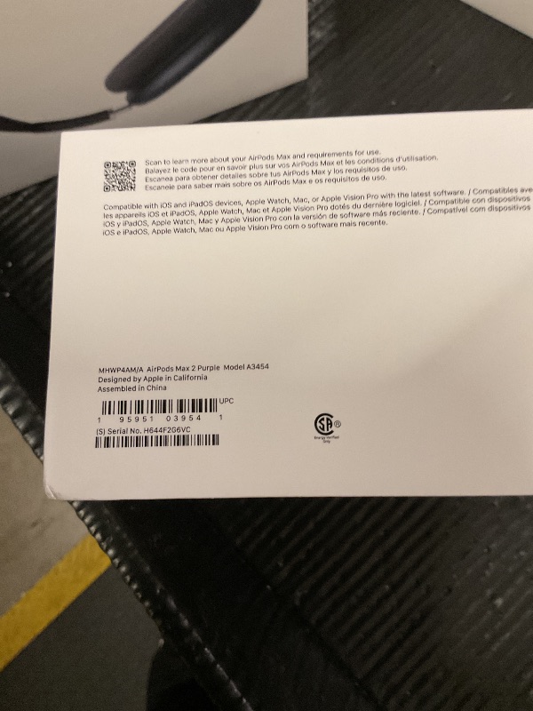 Photo 1 of FACTORY SEALED— Apple AirPods Max 2 Wireless Over-Ear Headphones, Active Noise Cancellation, Adaptive Audio, Personalized Spatial Audio, Live Translation, Bluetooth Headphones for iPhone – Purple