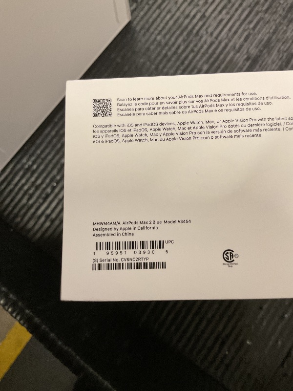 Photo 1 of FACTORY SEALED— Apple AirPods Max 2 Wireless Over-Ear Headphones, Active Noise Cancellation, Adaptive Audio, Personalized Spatial Audio, Live Translation, Bluetooth Headphones for iPhone – Blue