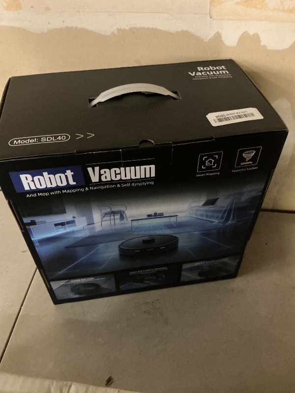 Photo 1 of Kilgone Robot Vacuum and Mop Combo with Self Emptying Station, 6000Pa Suction Anti Tangle Brush LiDAR Navigation Multi Floor Mapping, 90 Day Hands Free Smart Laser Robotic Cleaner for Pet Hair Carpet