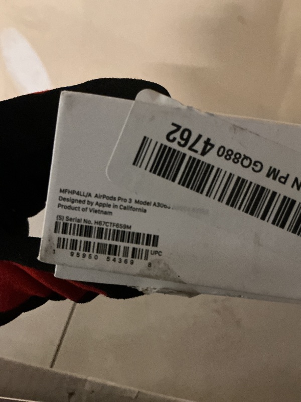 Photo 1 of Apple AirPods Pro 3 Wireless Earbuds, Active Noise Cancellation, Live Translation, Heart Rate Sensing, Hearing Aid Feature, Bluetooth Headphones, Spatial Audio, High-Fidelity Sound, USB-C Charging
