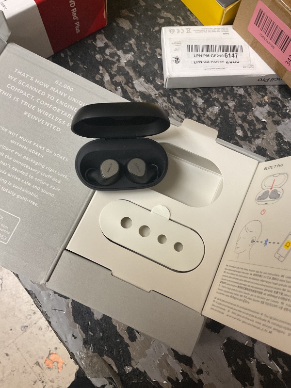 Photo 5 of Jabra Elite 7 Pro in Ear Bluetooth Earbuds - Adjustable Active Noise Cancellation True Wireless Buds in a Compact Design MultiSensor Voice Technology for Clear Calls - Titanium Black