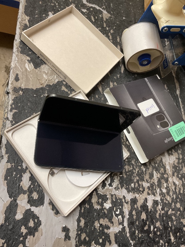 Photo 1 of Google Pixel 9 Pro Fold - Unlocked Android Smartphone with Gemini - Advanced Triple Rear Camera System - Foldable Display - Hands-Free Video - Obsidian - 256 GB
